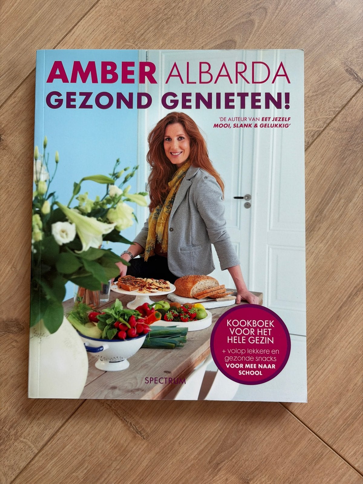 Amber Albarda - Gezond Genieten! Kookboek, Hoofdgerechten, Ophalen of Verzenden, Zo goed als nieuw, Gezond koken