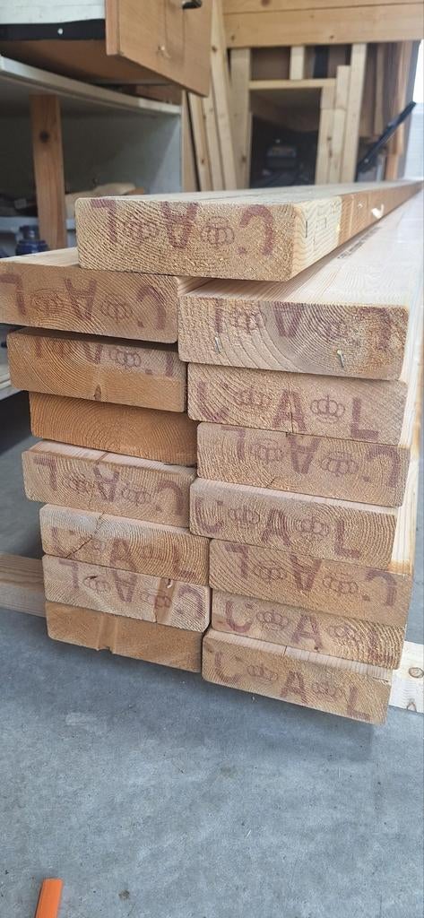 Vuren balk geschaafd 450x14,5x4,5 cm, Doe-het-zelf en Verbouw, Hout en Planken, Ophalen, 25 tot 50 mm, Nieuw, 300 cm of meer