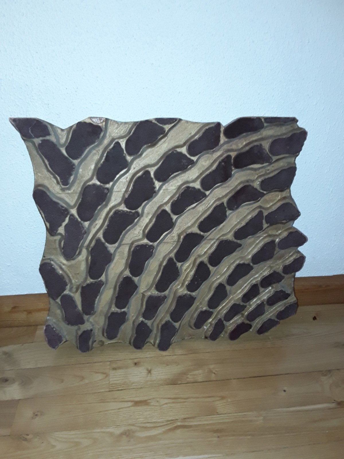 Grote houten textiel stempel, Ophalen of Verzenden