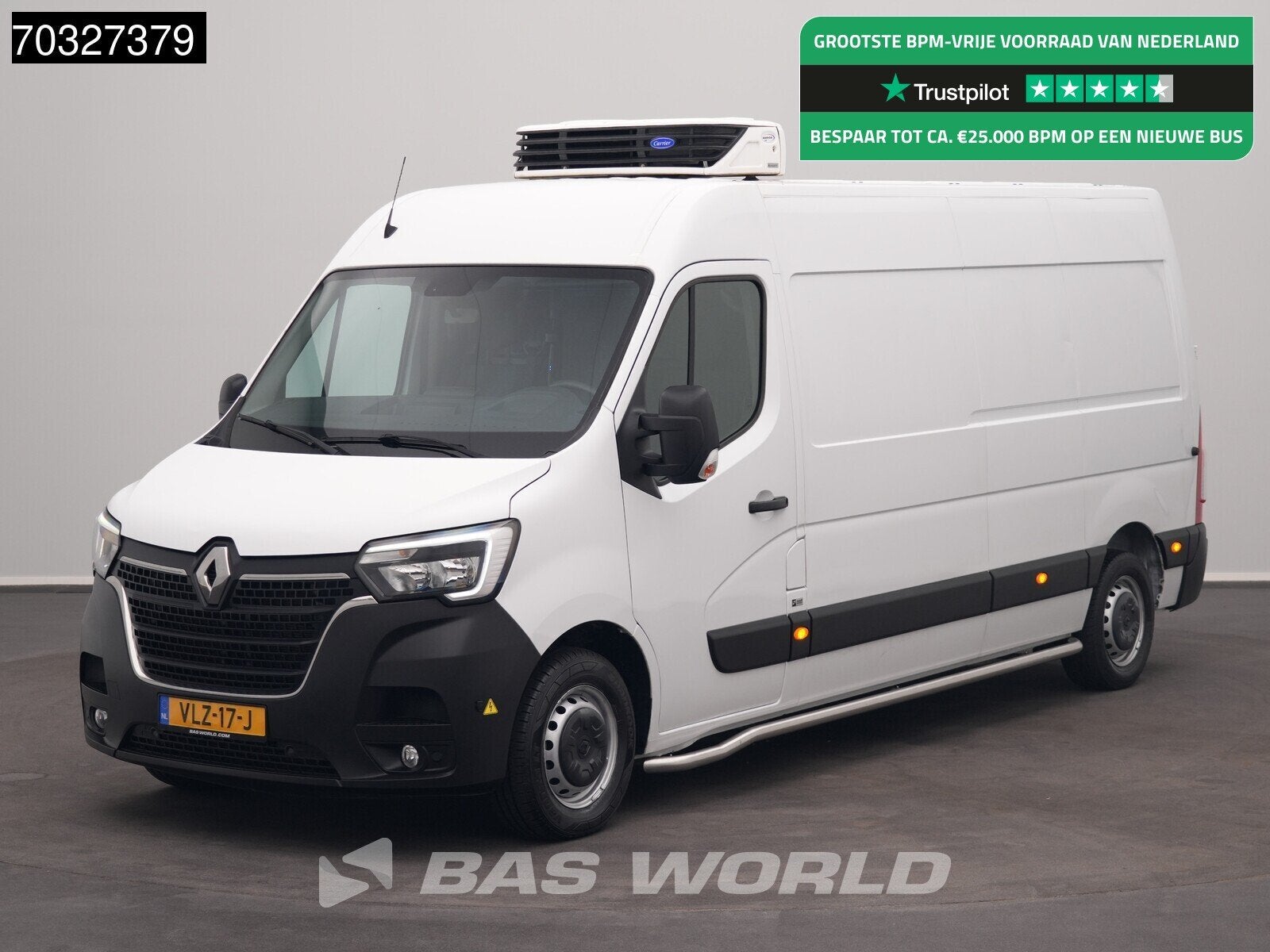 Renault Master 150PK Koelwagen L3H2 Carrier Xarios 350 LED A, Auto's, Bestelauto's, Stof, Gebruikt, Euro 6, 4 cilinders