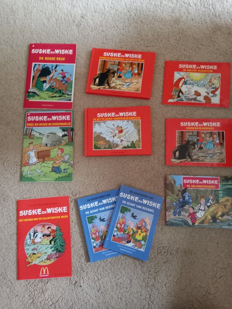 Suske en Wiske diverse reclame edities in afwijkend formaat, Gelezen, Ophalen of Verzenden, Studio Vandersteen, Meerdere stripboeken