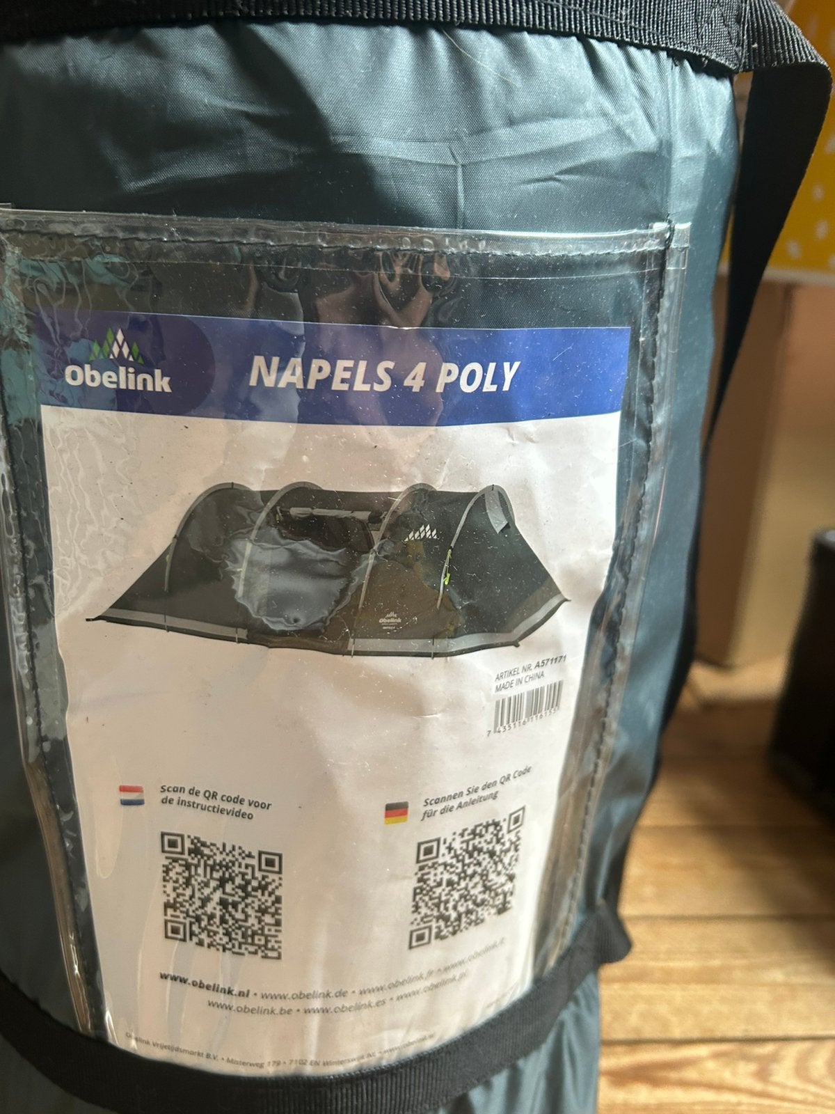 Vis a vis tent napels 4, Ophalen, Zo goed als nieuw, Tot en met 4