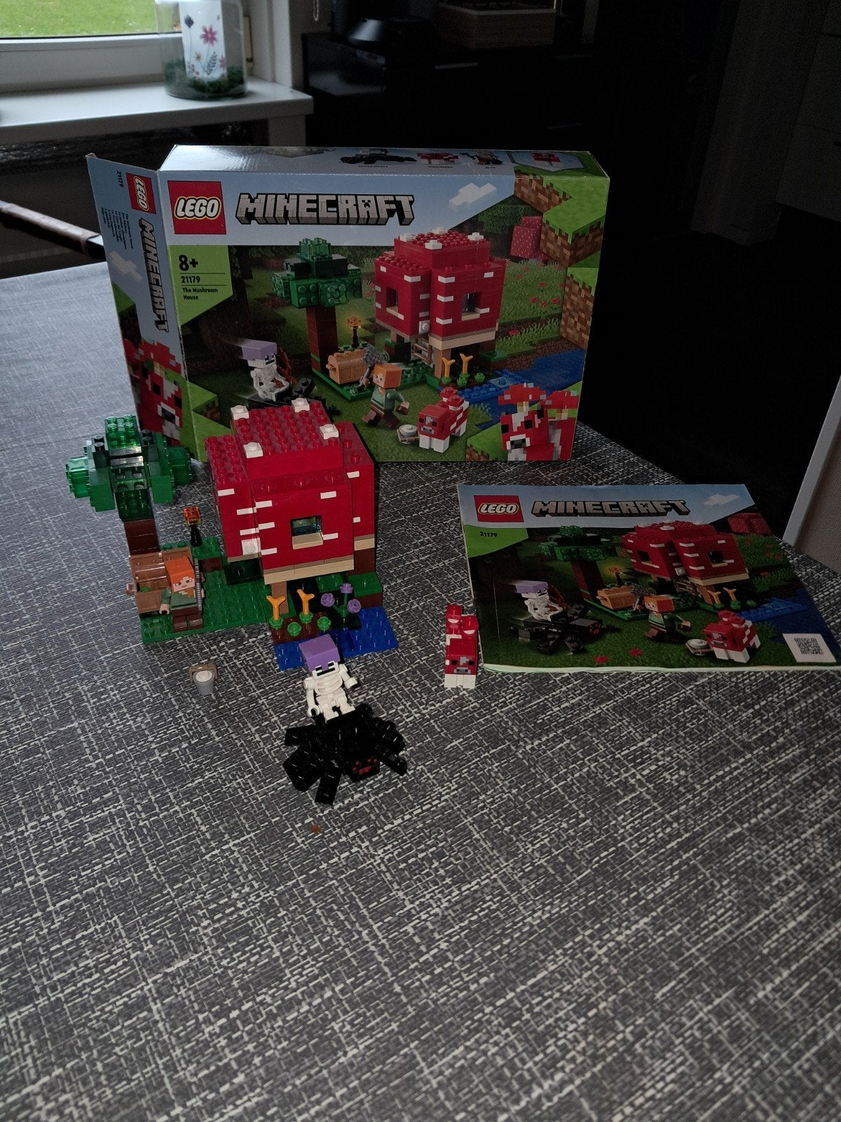 Lego Minecraft De Paddestoelwoning (21179) - Complete set, Minecraft, Lego, Ophalen of Verzenden, Zo goed als nieuw