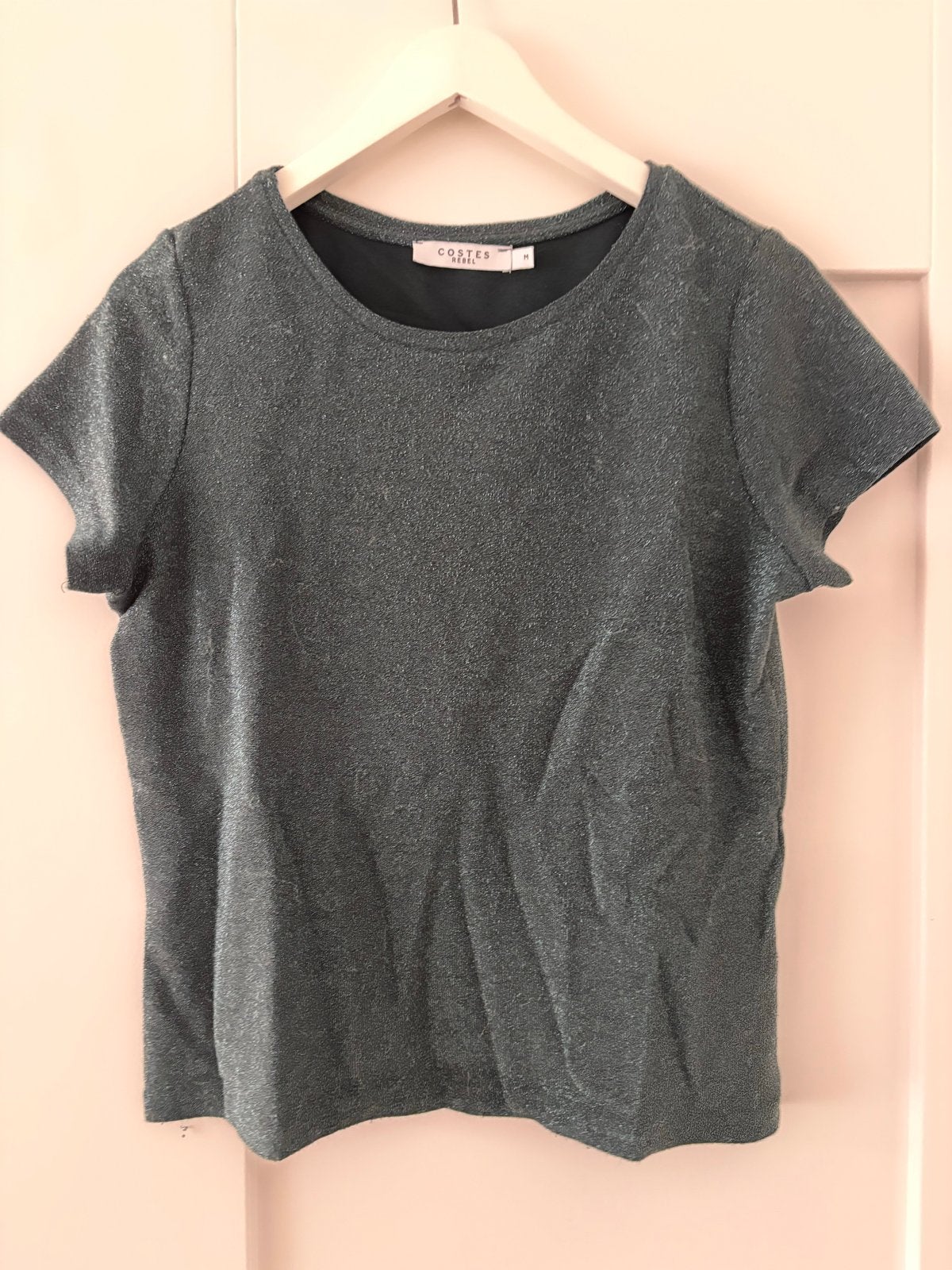 Costes Rebel glitter top groen maat M, Maat 38/40 (M), Ophalen of Verzenden, Zo goed als nieuw, Korte mouw