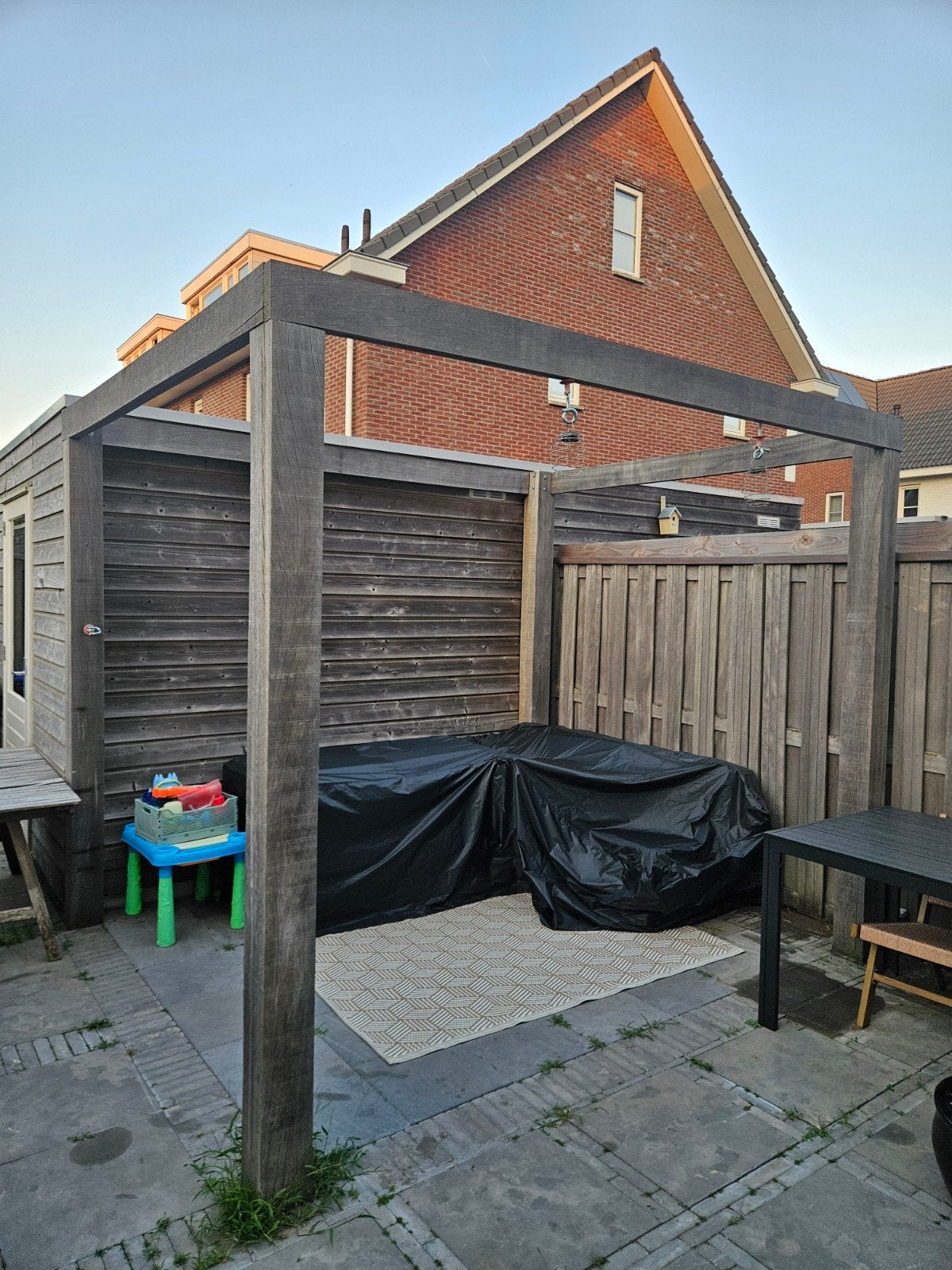 Pergola robuust van duurzaam hout, Tuin en Terras, Overkappingen, Gebruikt, Ophalen