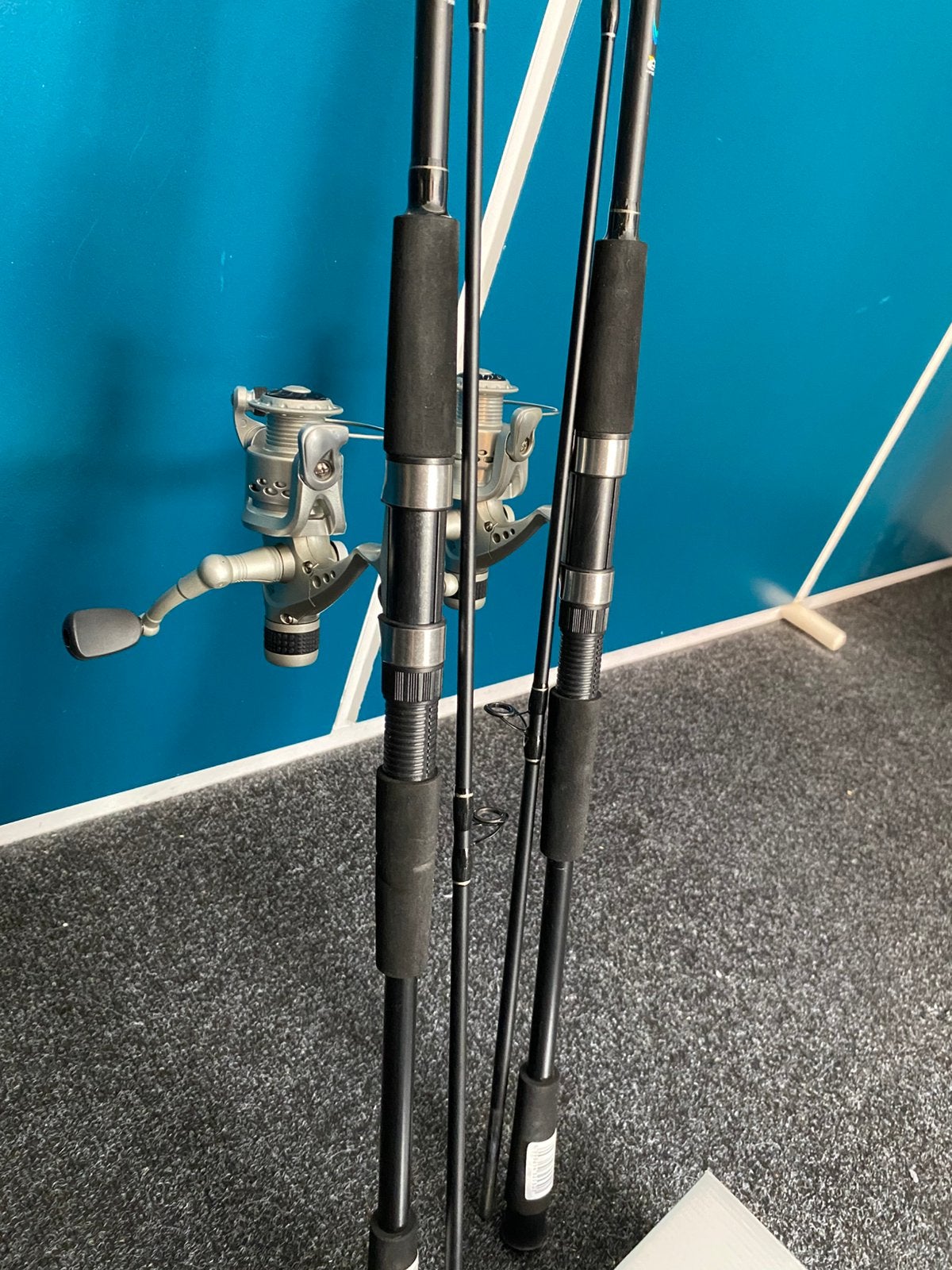 SALE 2x Complete snoekvis set prijs incl draad, Nieuw, S, H, Complete set
