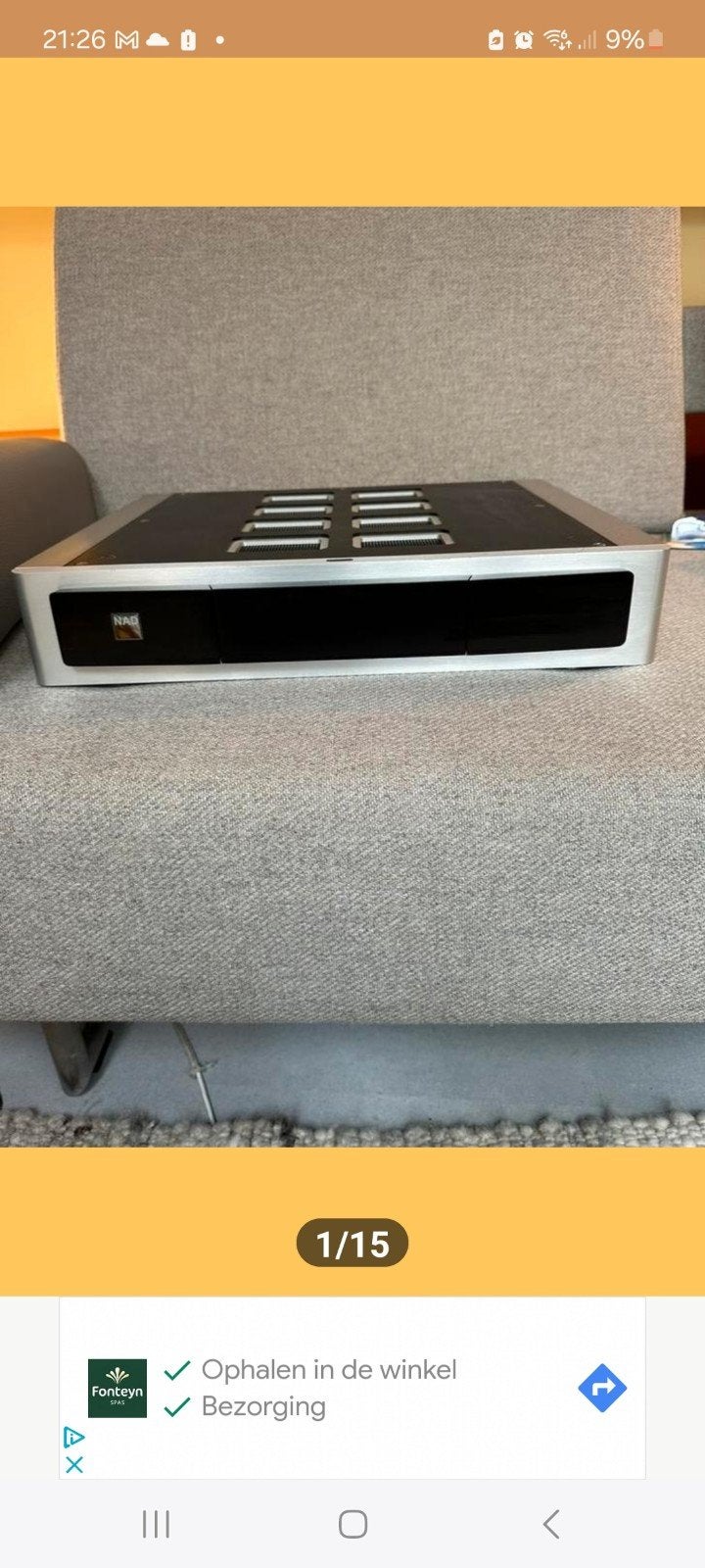 set nad m12 m22, Ophalen, 120 watt of meer, Overige merken