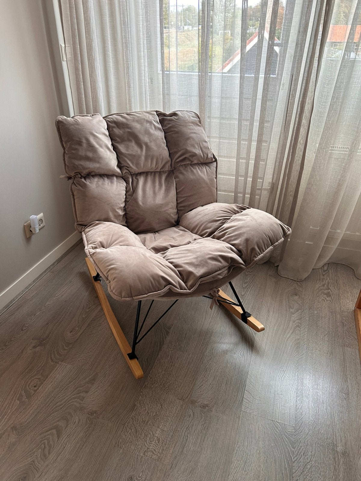 Luxe schommelstoel Peitit Amelie! zacht en comfortabel, Ophalen of Verzenden, Zo goed als nieuw, Eenpersoons, Minder dan 150 cm