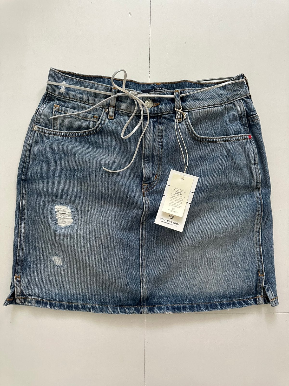 Nieuw! Lichtblauwe Maison Scotch spijkerrok in maat M, Maat 38/40 (M), Blauw, Nieuw, Ophalen of Verzenden