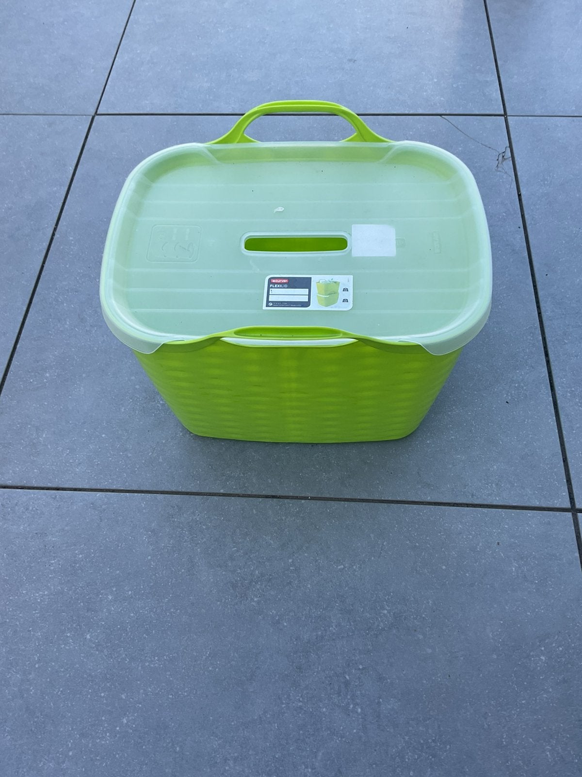 Curver opberg kist krat met deksel, Ophalen, Zo goed als nieuw, Krat, Minder dan 35 cm