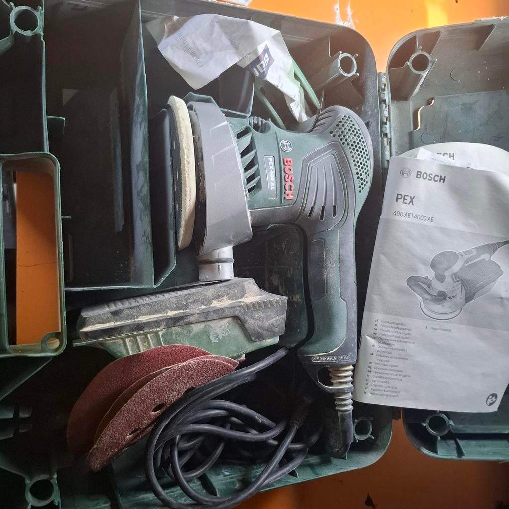 Bosch PEX 400 AE schuurmachine, Ophalen