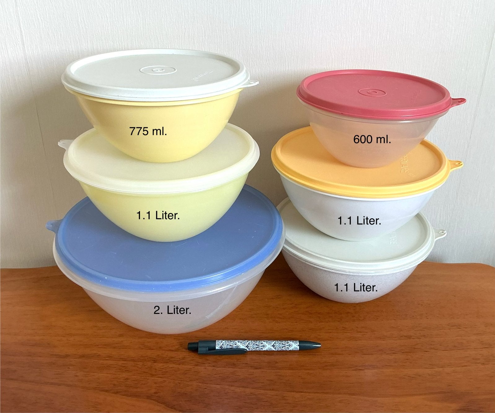 Tupperware Diverse Wonderkommen zie omschrijving., Ophalen of Verzenden