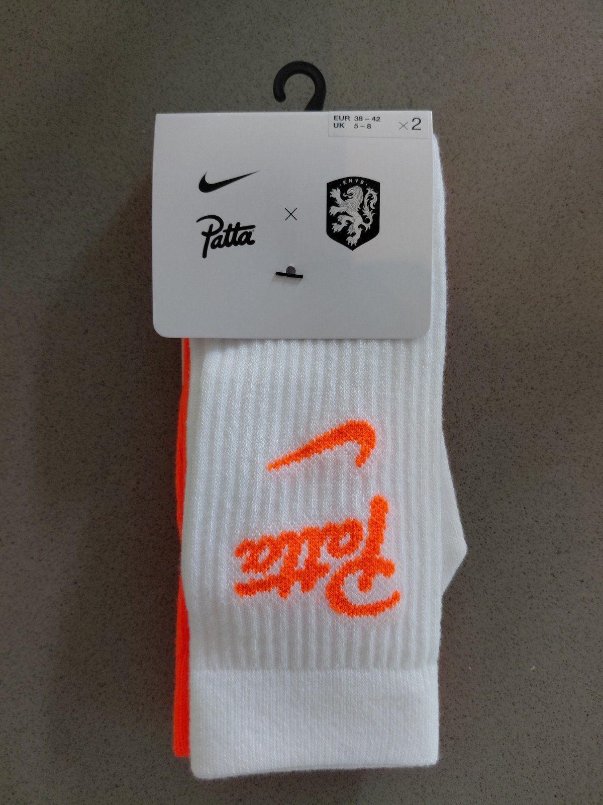 Nike x Patta x KNVB sokken - Oranje - Maat 38-42, Nike x Patta, Wit, Nieuw, Ophalen of Verzenden