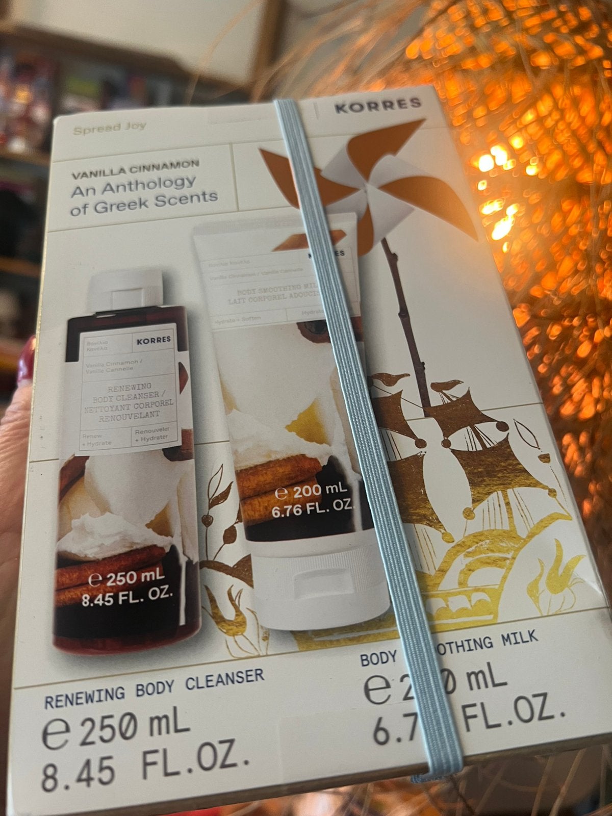 New-KORRES Vanilla &Cinnamon BodyCleanser+BodySmoothing milk, Ophalen of Verzenden, Zo goed als nieuw, Gehele gezicht