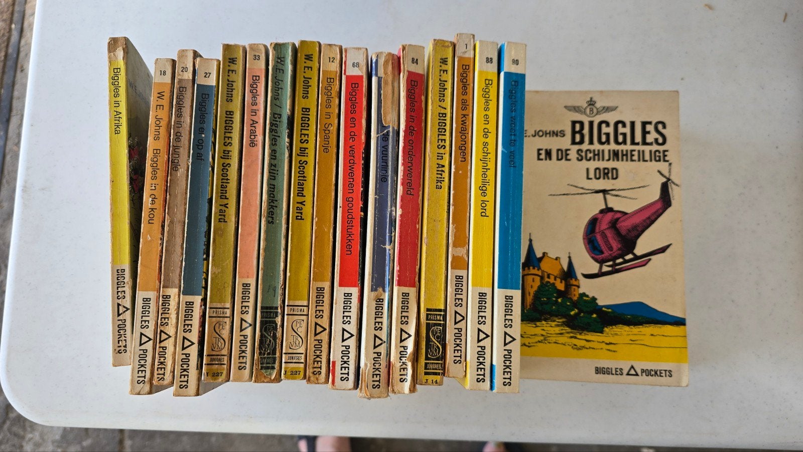 Biggles Pockets Boeken Collectie - W.E. Johns (17 stuks), Boeken, Avontuur en Actie, Ophalen of Verzenden