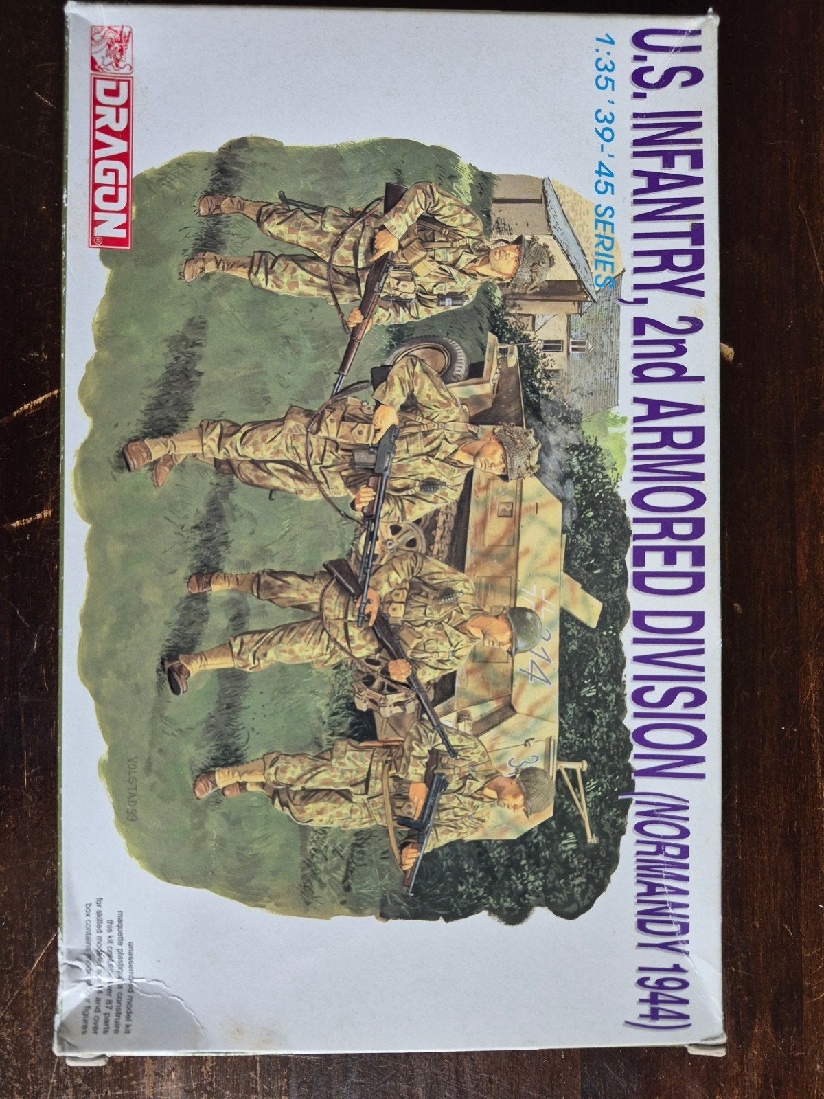 Dragon US Infanterie 2e Pantserdivisie (Normandië 1944), Ophalen of Verzenden, Zo goed als nieuw, 1:35 tot 1:50, Figuur of Figuren