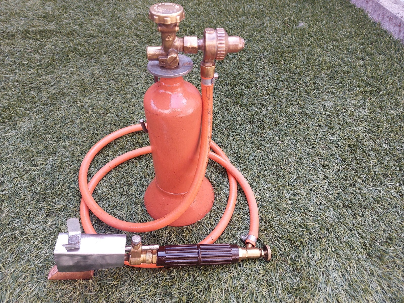 Soldeerbrander met extra zware soldeerbout van 750gram  zink, Ophalen of Verzenden, 250 ampère of meer, Overige typen