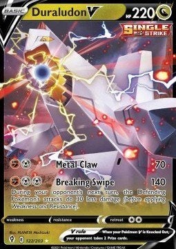 Duraludon V 122/203 - Evolving Skies - NM, Ophalen of Verzenden, Zo goed als nieuw, Losse kaart