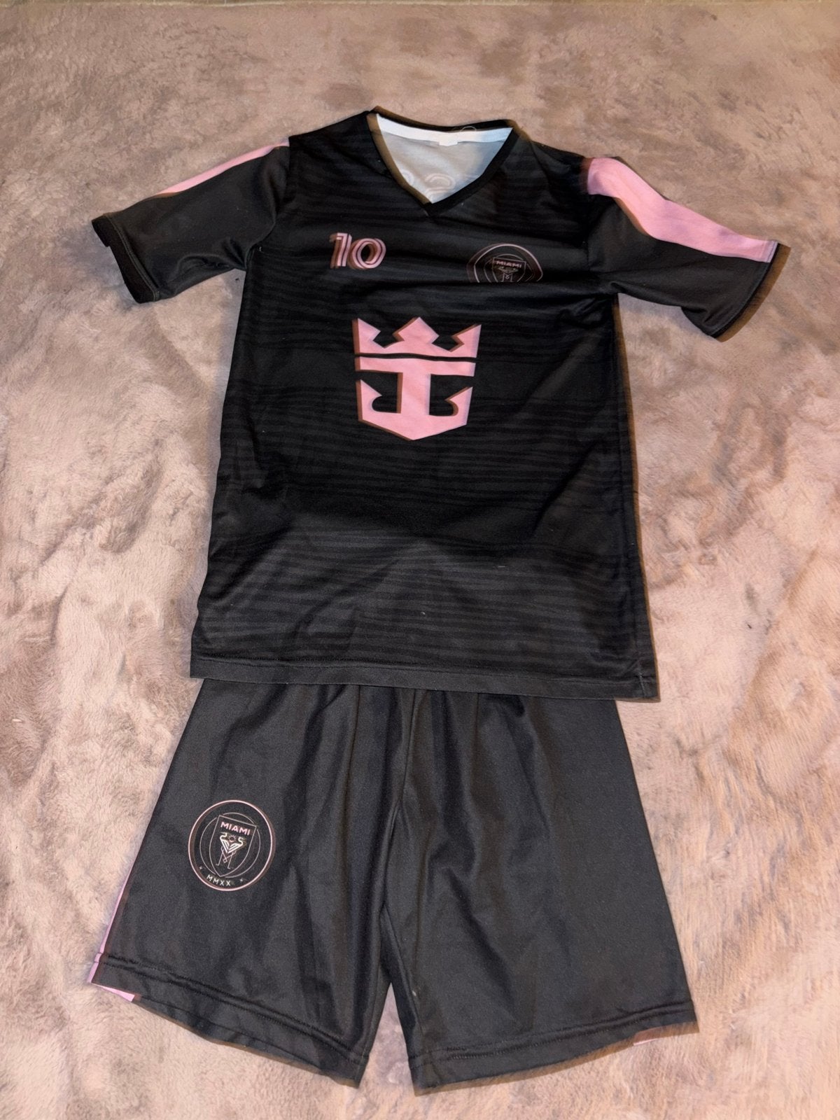 Inter Miami Messi voetbaltenue - Maat M, Maat M, Ophalen of Verzenden, Zo goed als nieuw, Set