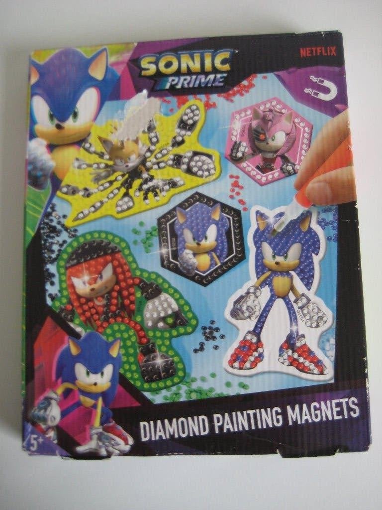 Sonic Prime diamond painting magneten NIEUW, Film en tv, Groen, Nieuw, Ophalen of Verzenden