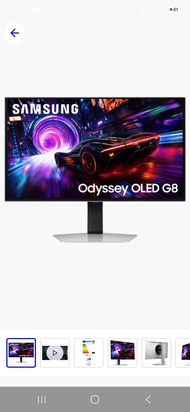 Samsung Odyssey OLED G8 Gaming Monitor - Zo goed als nieuw, Gaming, Overige typen, Samsung, 151 t/m 200 Hz