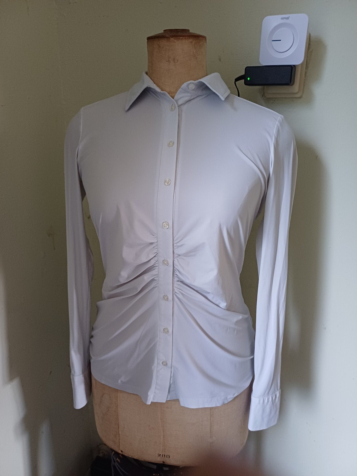 Studio Anneloes Blouse Wit Travelstof Maat S, Maat 38/40 (M), Studio Anneloes, Wit, Ophalen of Verzenden