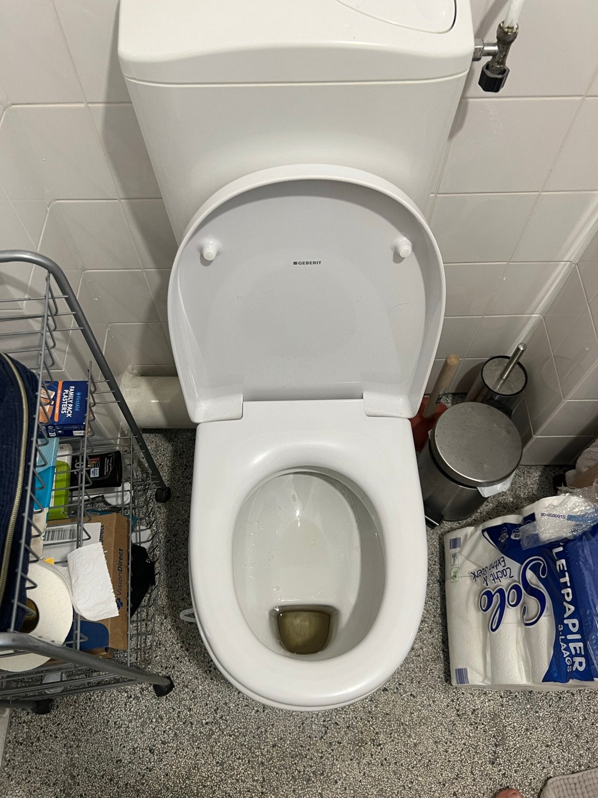 WC pot en wastafel - Tegen elk aannemelijk bod, Doe-het-zelf en Verbouw, Sanitair, Ophalen, Gebruikt, Chroom, Toilet