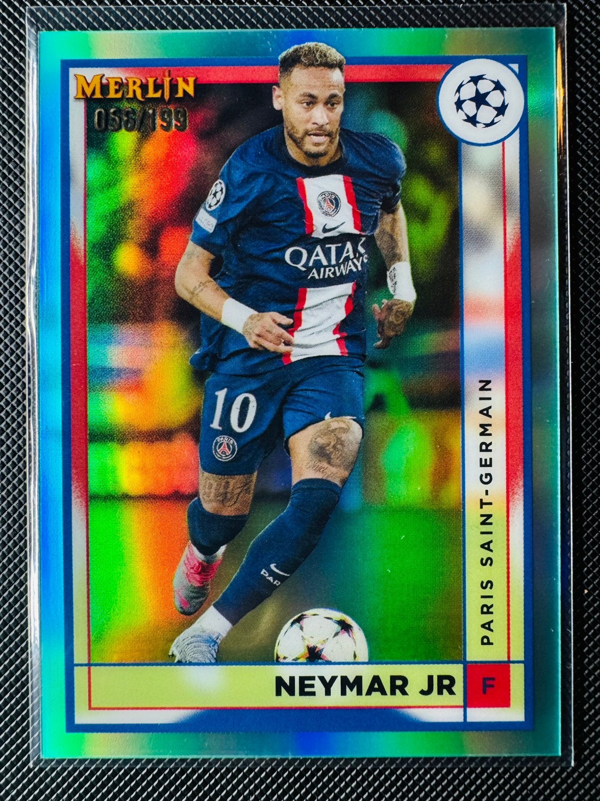Topps Merlin Neymar JR #103 PSG UEFA Champions League /199, Ophalen of Verzenden, Zo goed als nieuw, Plaatje