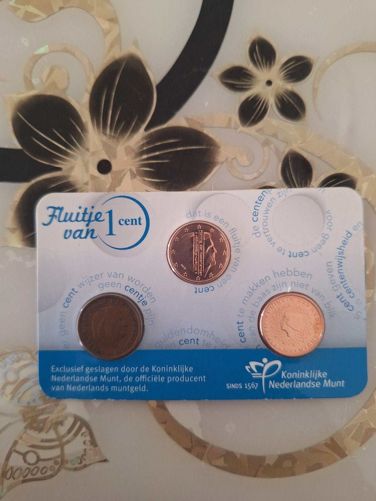 Koning Willem-Alexander 1 cent munten setje KNM, Ophalen of Verzenden, Koningin Beatrix, 1 cent, Setje