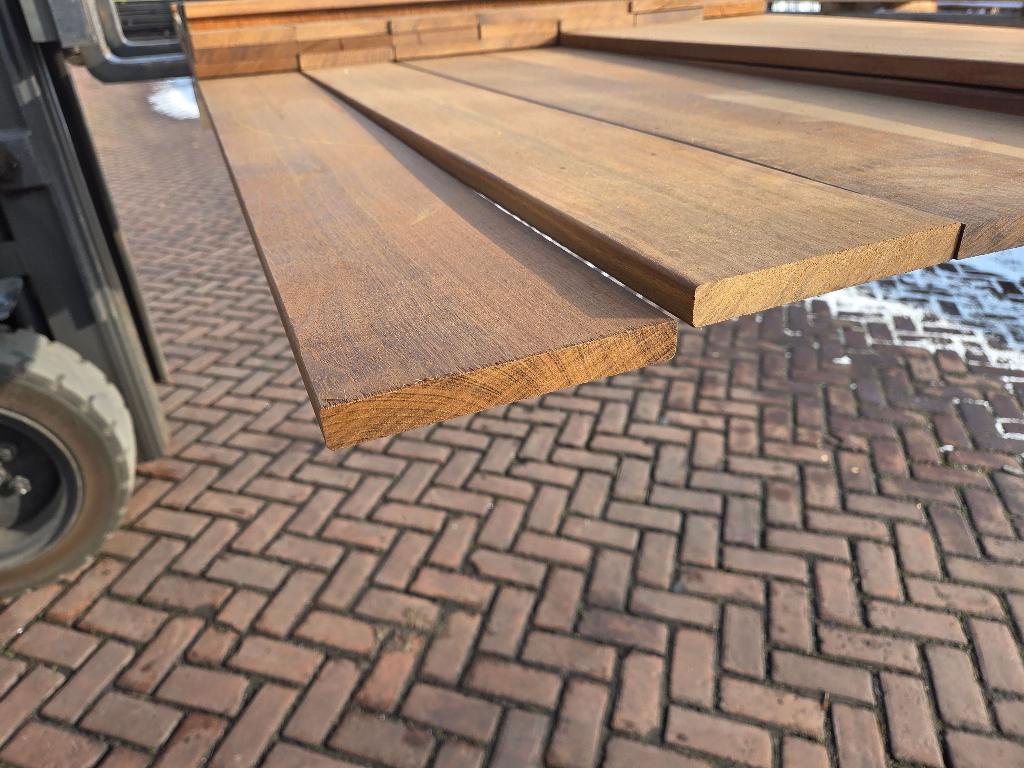Hardhouten planken - geschaafd 1.8x14.0 cm - nr: HP122, Tuin en Terras, Palen, Balken en Planken, Ophalen, Nieuw, 250 cm of meer