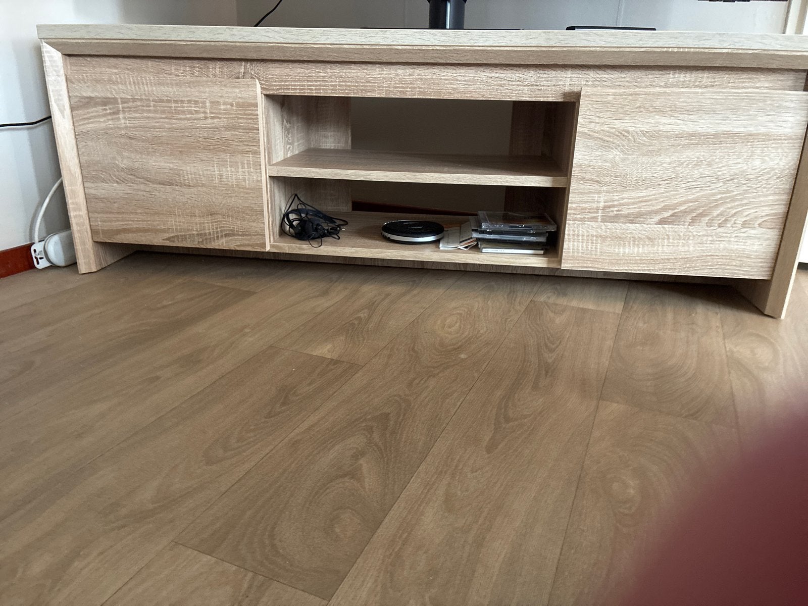 Modern TV-meubel met opbergruimte, Ophalen, Gebruikt, 100 tot 150 cm, Minder dan 100 cm