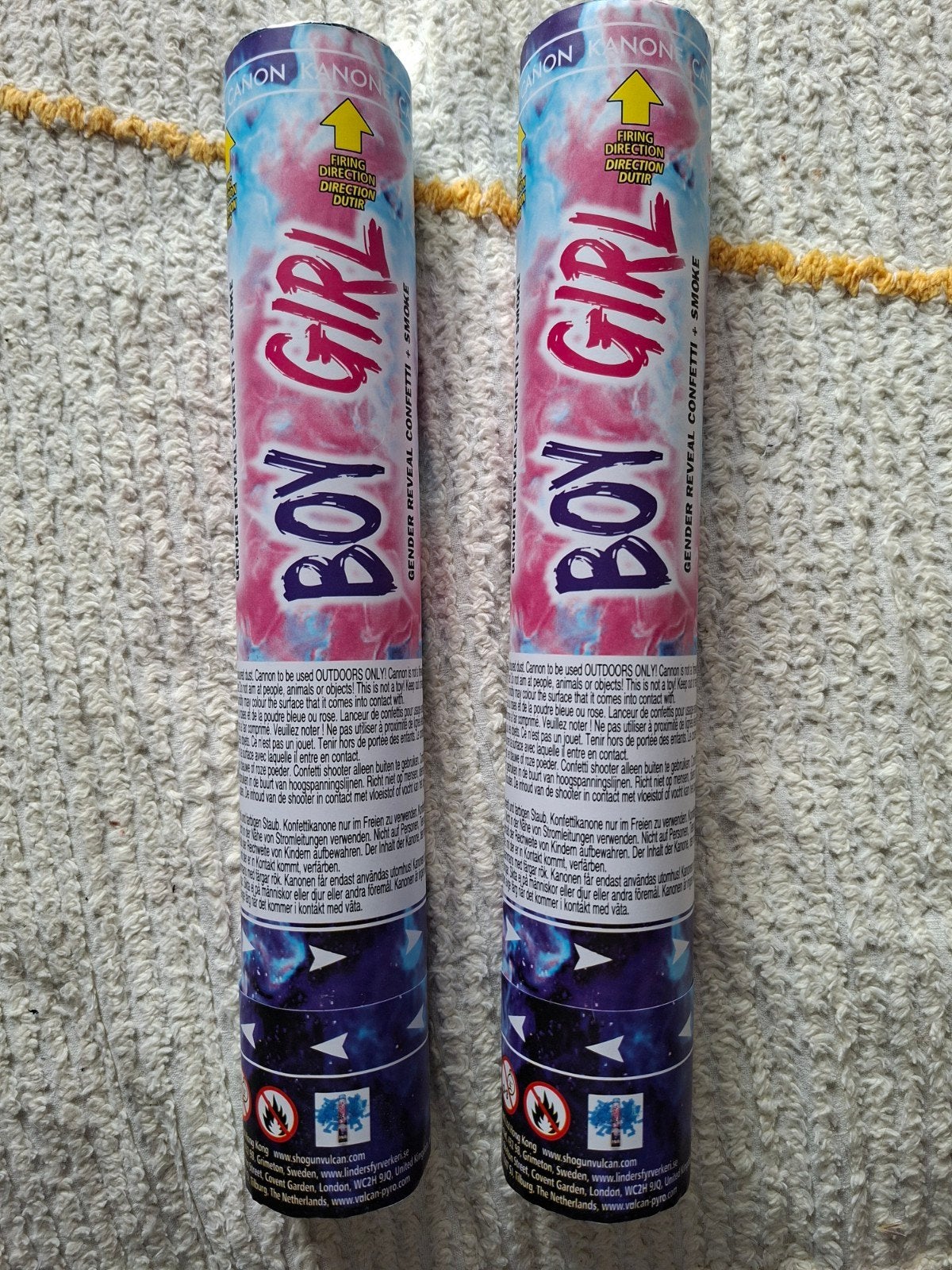 Gender Reveal Confetti & Rook Kanon - Jongen of Meisje, Ophalen, Nieuw, Versiering, Geboorte of Huwelijk