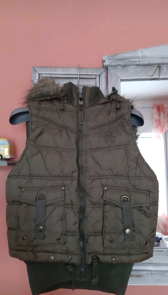 Kakigroene bodywarmer, Nieuw, Ophalen of Verzenden, Coolcat, Maat 36 (S)