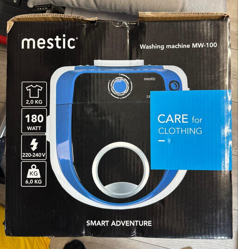 Nieuwe Mestic wasmachine MW-100 voor op de camping, Caravans en Kamperen, Kampeeraccessoires, Ophalen of Verzenden, Nieuw