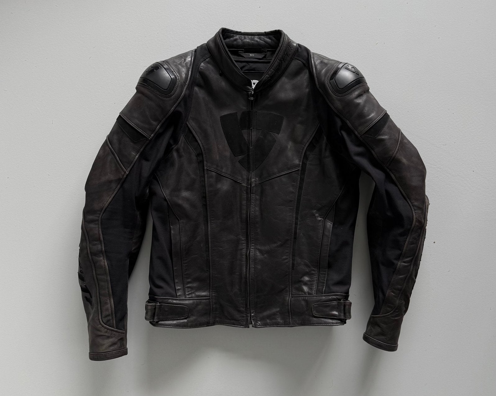 REV'IT Glide Motorjas Black | Maat 50, Ophalen of Verzenden, Tweedehands, Dames, Jas | leer