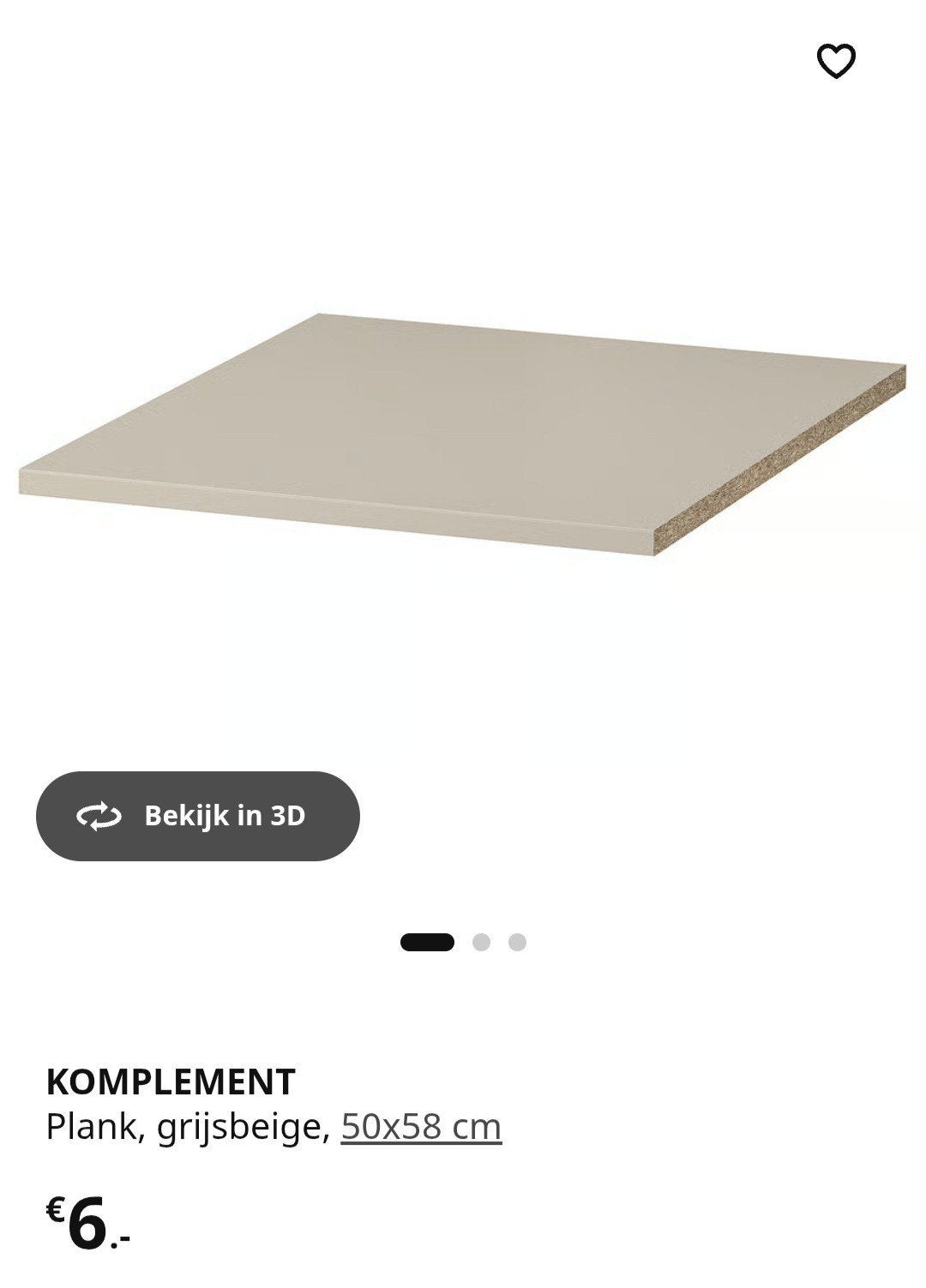 4 IKEA PAX Komplement planken 50x58 cm, Ophalen, Zo goed als nieuw