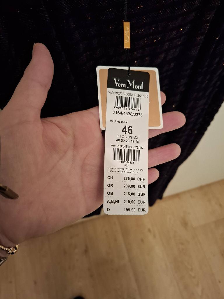 VeraMont jurk maat 46 nieuw!, Zwart, Maat 46/48 (XL) of groter, Nieuw, Ophalen of Verzenden