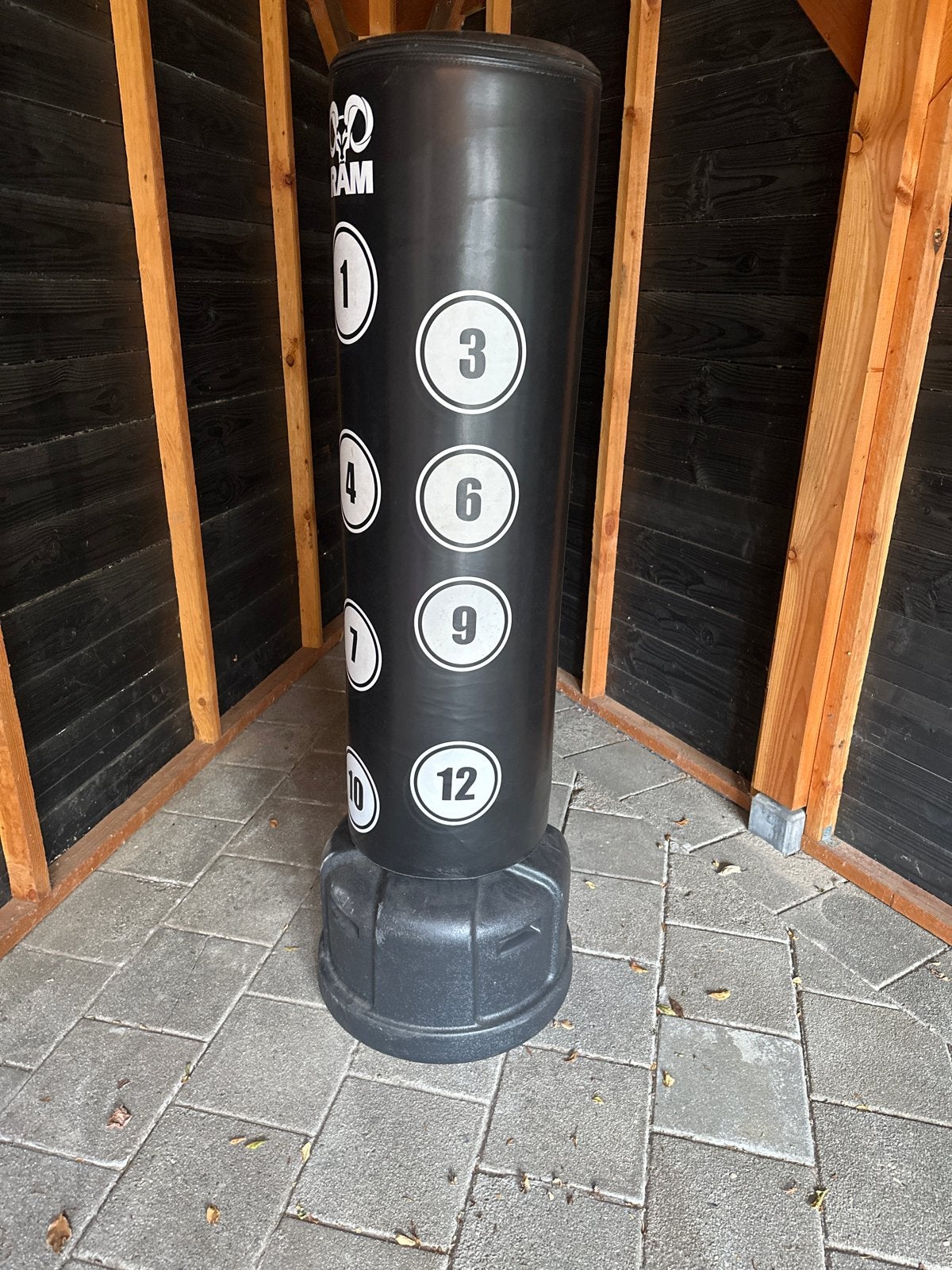 RAM O XL Bokspaal met Scoring Zones – Zwart, Sport en Fitness, Gebruikt, Overige, Vechtsportmateriaal, Groter dan maat XL