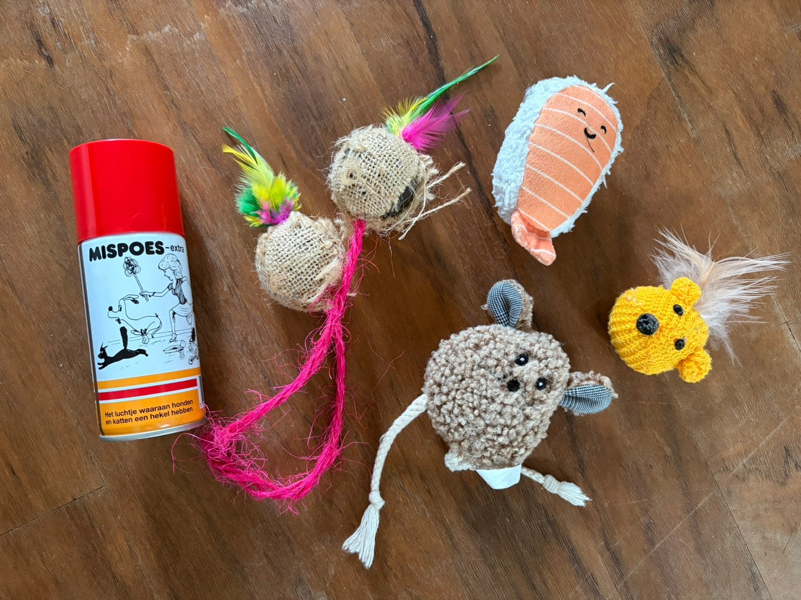 Set kattenspeeltjes, Ophalen of Verzenden, Gebruikt