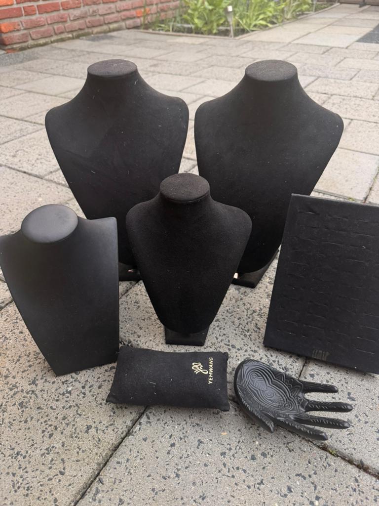 Sieraden display zwart poppen, Ophalen of Verzenden, Zo goed als nieuw