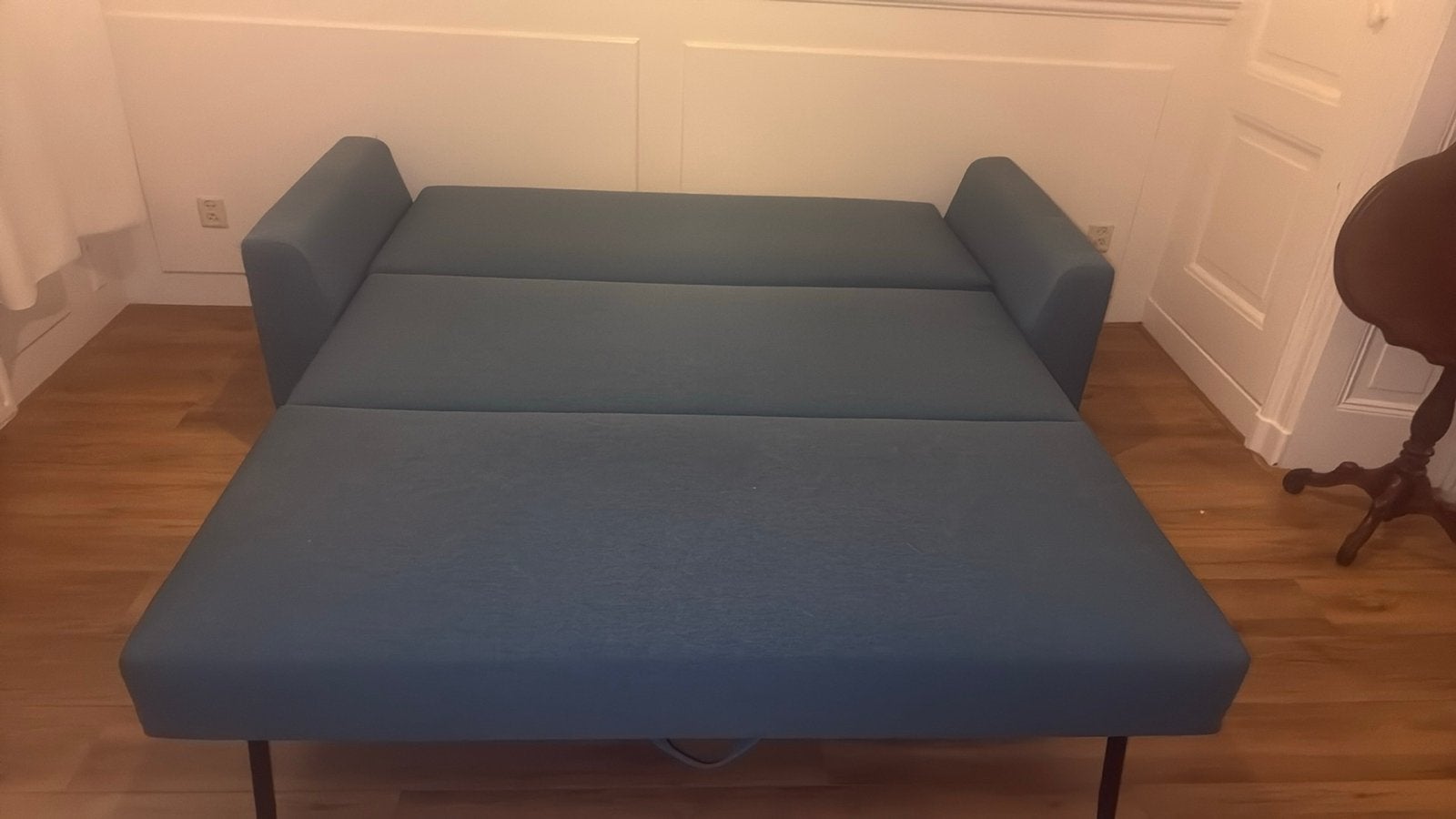 Foto 14 van Bruno Bedbank 160cm - Zo goed als nieuw, inclusief topper