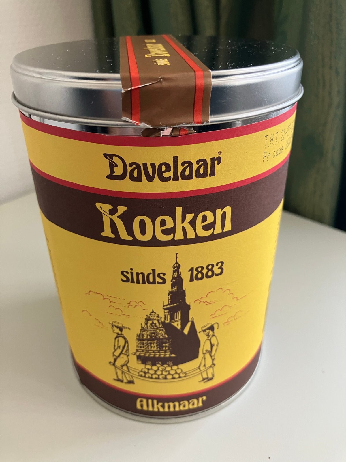 Davelaar Koeken blik=Alkmaar sinds 1883=verzameling, Verzamelen, Ophalen of Verzenden, Zo goed als nieuw, Koek(jes), Overige merken