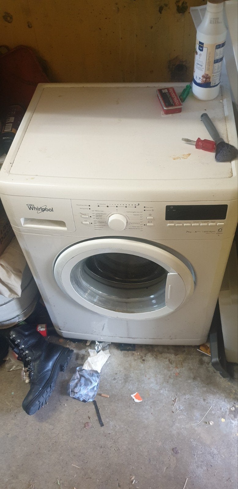 Whirlpool AWO/C 7350 wasmachine., Witgoed en Apparatuur, Wasmachines, Gebruikt, Ophalen of Verzenden, Voorlader, 85 tot 90 cm