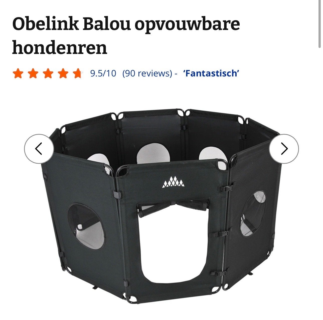 2x Opvouwbare hondenren van obelink plus uitbreidingsset, Dieren en Toebehoren, Ophalen, Zo goed als nieuw