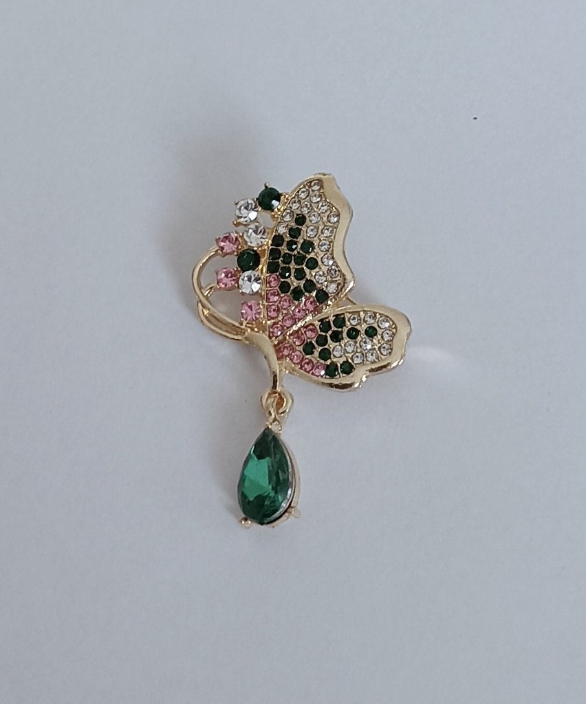 Vlindervormige broche, Sieraden, Tassen en Uiterlijk, Broches, Overige materialen, 4 tot 7 cm, Overige kleuren, Nieuw