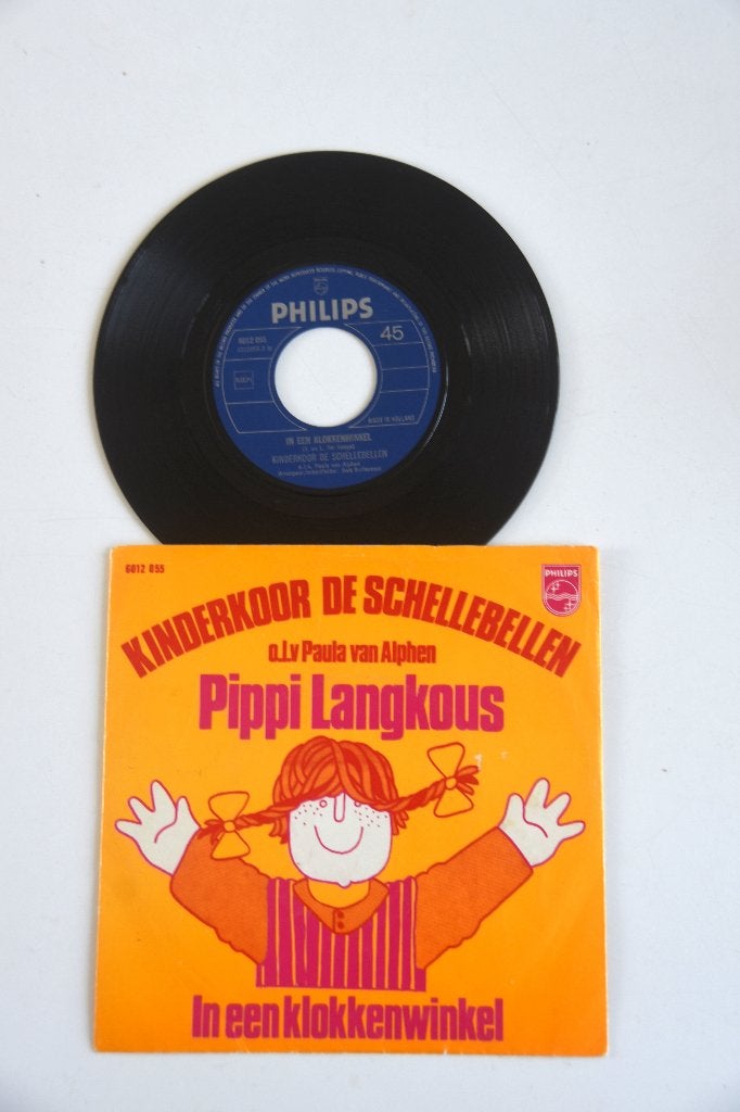 Vinyl single Pippi Langkous In een Klokkenwinkel, Verzenden, Gebruikt, Muziek
