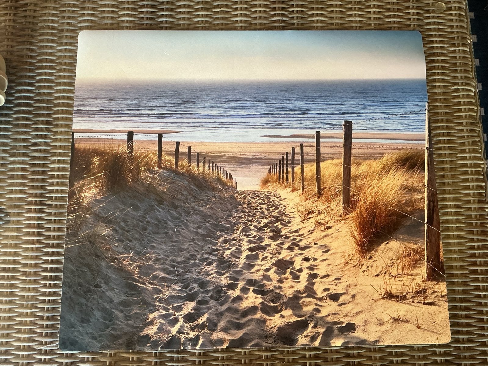 Beschermmat voor inductieplaat - Strandlandschap, Ophalen, Overige typen, Nieuw, Meerkleurig