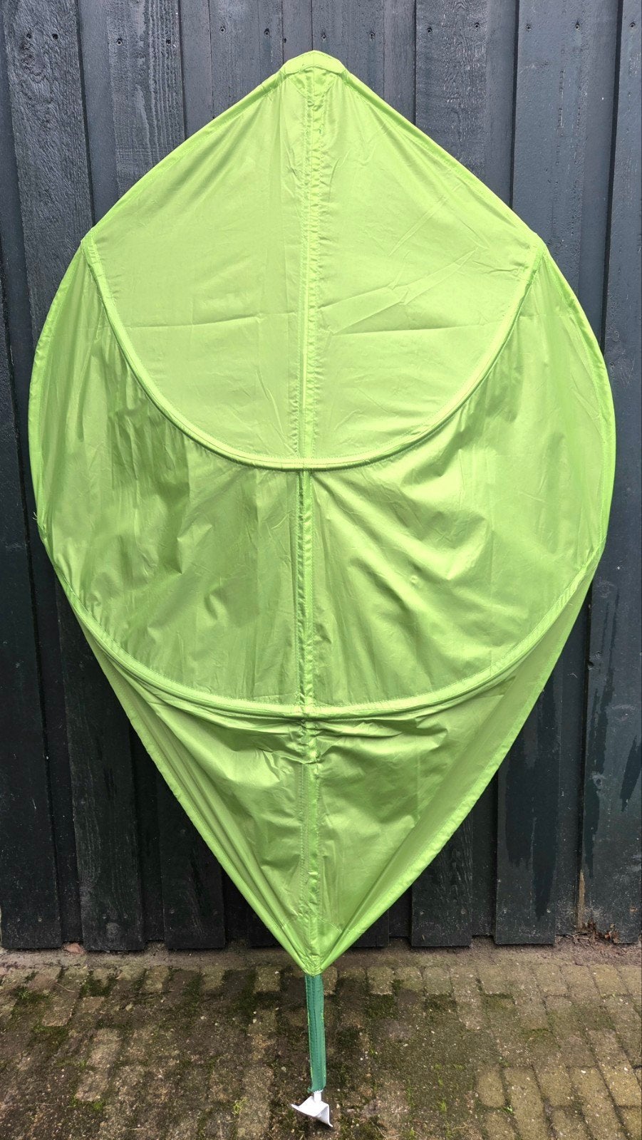 IKEA LÖVA Bedhemel Groen Blad, Ophalen, Zo goed als nieuw, 140 tot 160 cm, 70 tot 85 cm