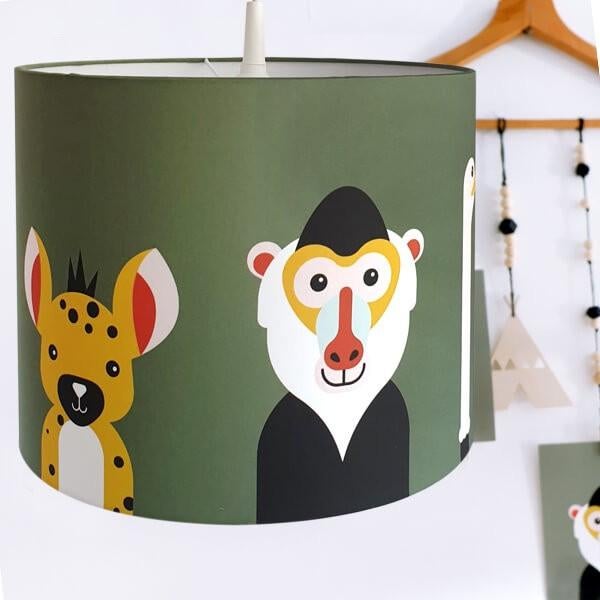Hanglamp Kinderlamp Lamp Safari Dieren Groen ANNIdesign, Info@annidesign.nl, Nieuw, Ophalen of Verzenden, Hans Andreussingel 15 2652 GA Berkel en Rodenrijs