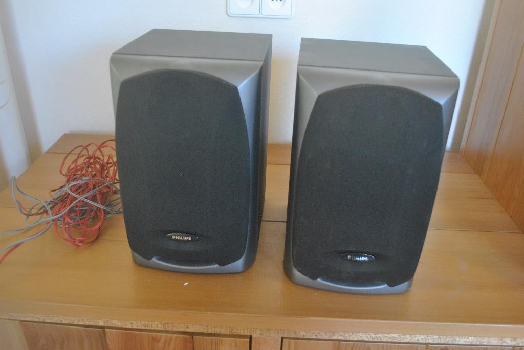 Speakers, Philips, Audio, Tv en Foto, Luidsprekers, Gebruikt, Front, Rear of Stereo speakers, Minder dan 60 watt, Philips, Ophalen of Verzenden